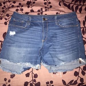 Slightly worn jean shorts!